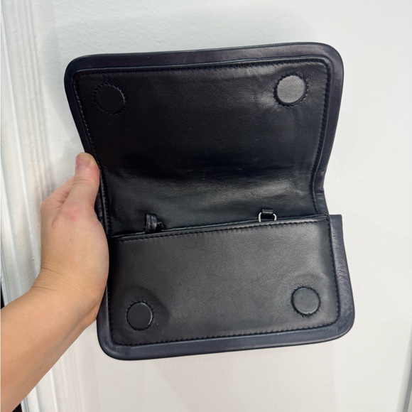 Pierre Hardy Black Leather Structured Clutch | Luxury Designer Bag - Picture 4 of 9